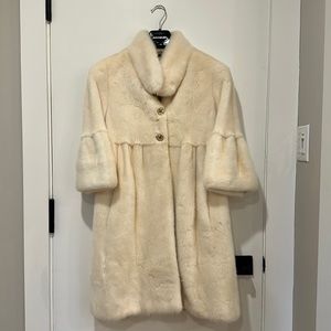 Real mink fur coat